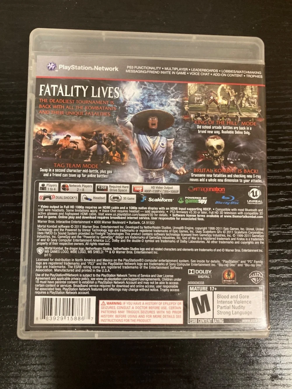 Mortal Kombat (Sony PlayStation 3, 2011)